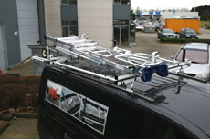 ErgoRack : Echelle sur toit d'une camionnette