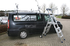 ErgoRack : Echelle a cote d'une camionette