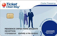 carte pro Ticket Clean Way&reg;