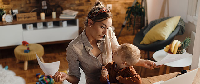 Télétravail avec enfant