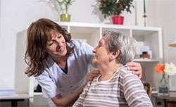 professionnel du soin et patient