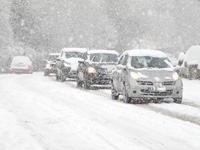 déplacement sous la neige