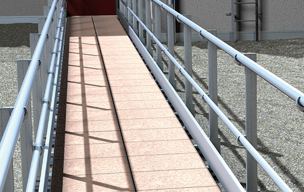 Barrial® korridor : Chemin de circulation et d'évacuation en toiture-terrasse