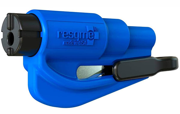 ResQMe porte-clés coupe ceinture et brise-vitre - triangle, gilet, marteau  vitre voiture - InnovMania