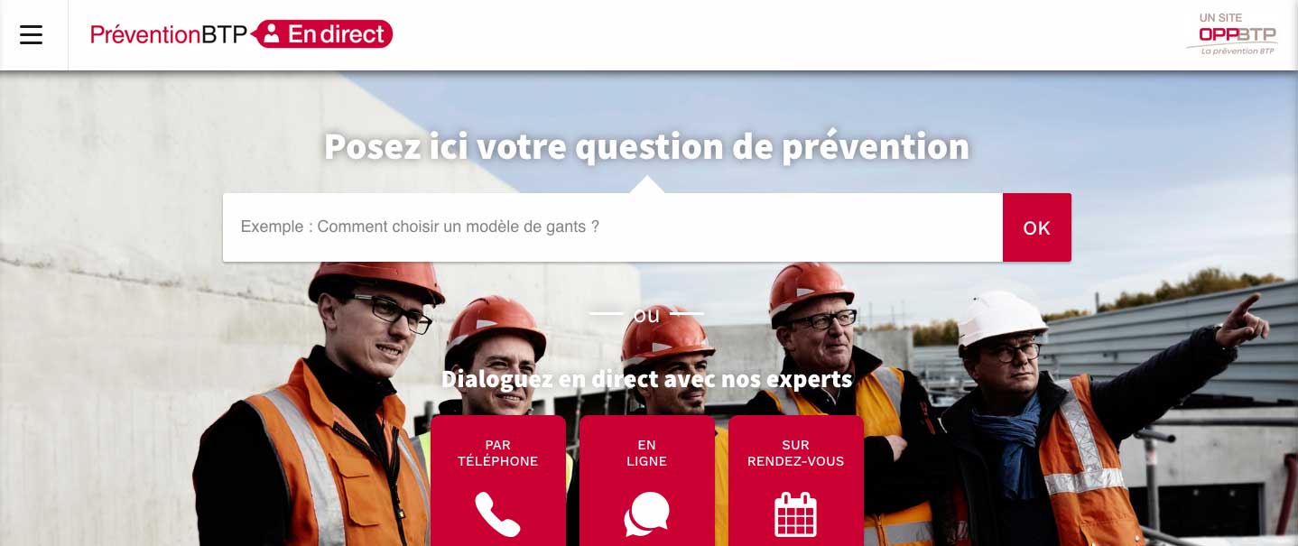 L'OPPBTP lance PréventionBTP En Direct pour répondre aux besoins d'information des entreprises du BTP