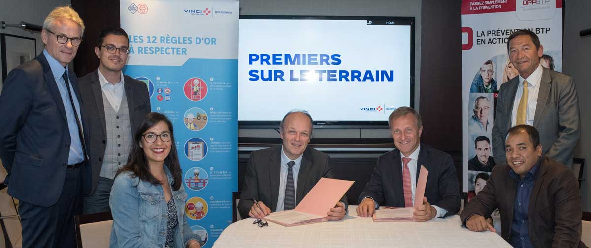 Vinci Construction Terrassement et l'OPPBTP, main dans la main pour faire progresser la prévention 