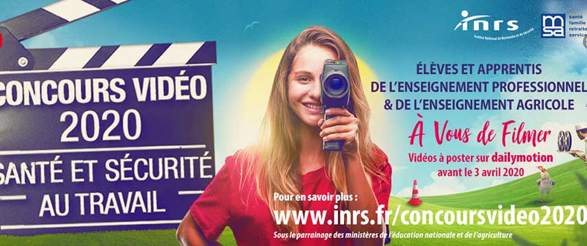 Concours vidéo santé et sécurité 2020 : à vos caméras !