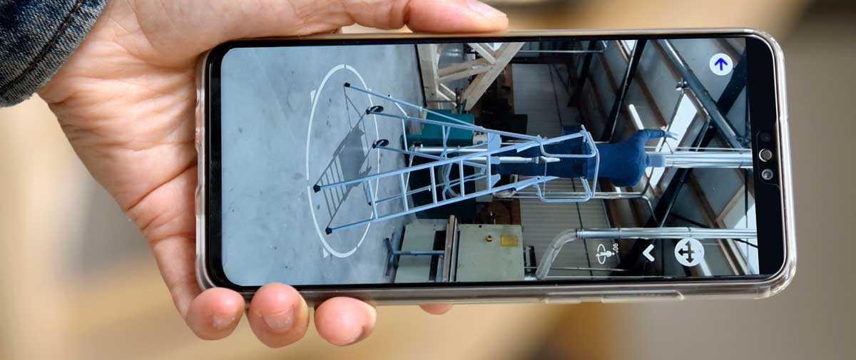 Une application en réalité augmentée pour choisir son matériel de travail en hauteur