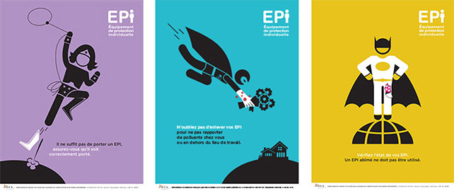 Nouvelle campagne d’affiches sur le port des EPI