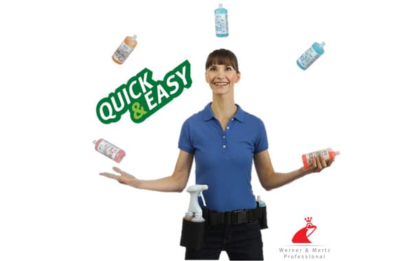 Gamme de nettoyants et de désinfectants concentrés - QUICK & EASY
