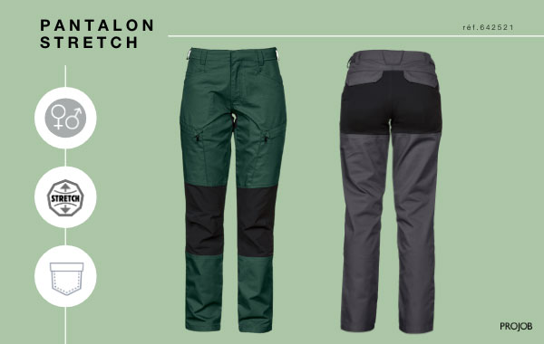 Pantalon de travail stretch femme - PROJOB