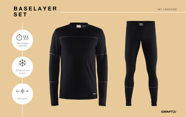 Sous vêtements techniques - couche 1 - Baselayer Set