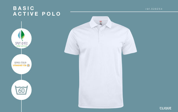 Polo respirant spun dyed - Basic Active Polo