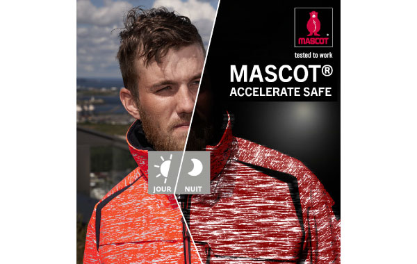 Veste softshell coupes homme et femme bicolore MASCOT® ACCELERATE SAFE