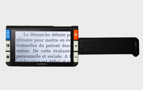 Loupe électronique Clover 6 avec vision de loin et près - très mobile