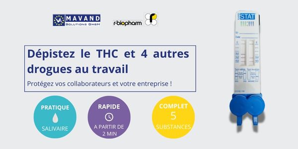 ADDICTION : Tests de détection du THC - Mavand Rapid Stat Prevent