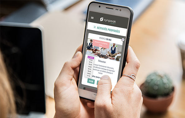L'application QVT sport santé et bien-être - Synpeak connect