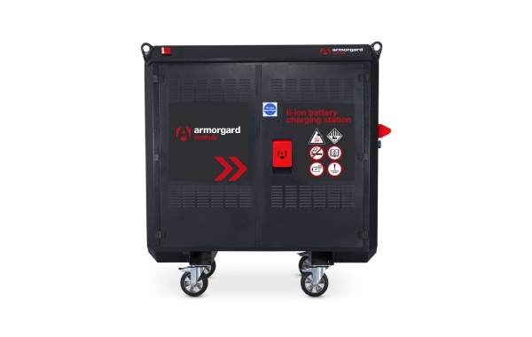 Armoire mobile de recharge et stockage sécurisé des batteries lithium-ion - VoltHub