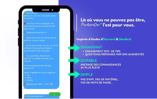 Solution de formation et sensibilisation à la prévention des risques avec “SMS augmentés”