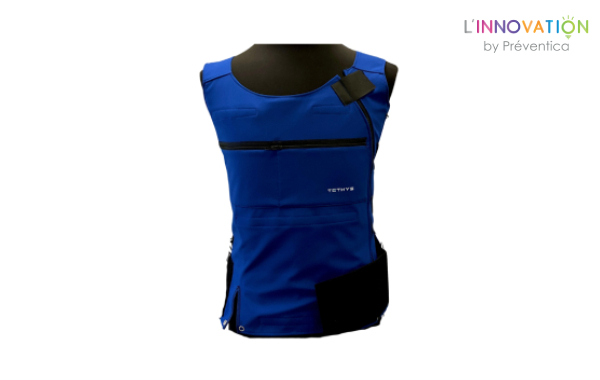 Gilet refroidissant et réchauffant thermo-réversible - Tempesta