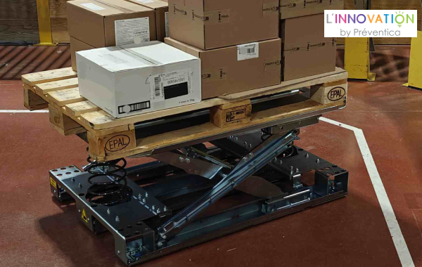 Table de mise à niveau ergonomique, élévatrice, autonome et sans énergie
