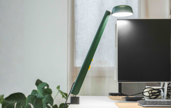 Lampe à pince Vert forêt - Polux Original