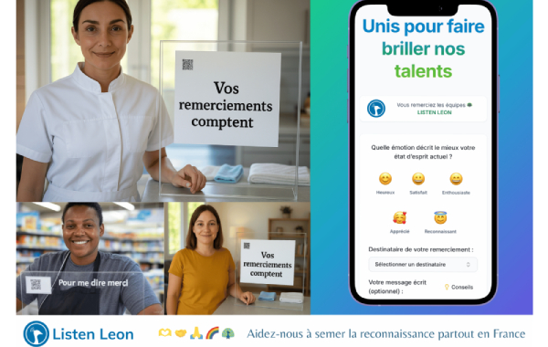 Plateforme de reconnaissance au travail 360° - Listen Leon