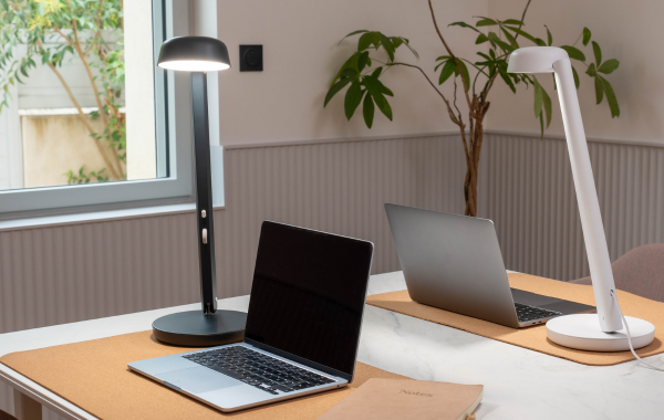 Lampe à poser  Bleu nuit & gris - Polux Original