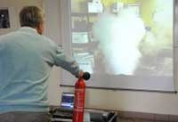 Un simulateur de formation à la manipulation d'extincteurs concourt au Prix de l'Innovation Préventica Strasbourg