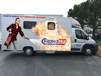 Chronofeu expose son camion de formation incendie !